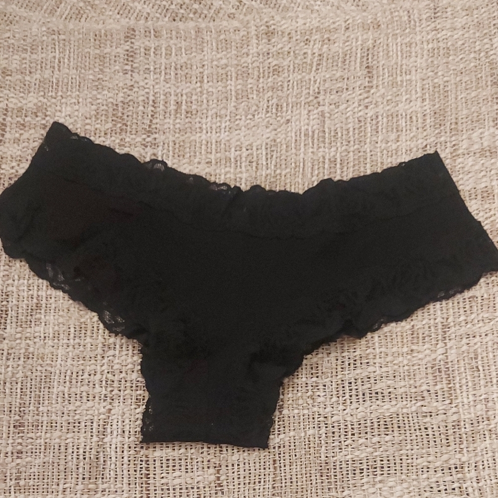 Black Lace Trim Panties